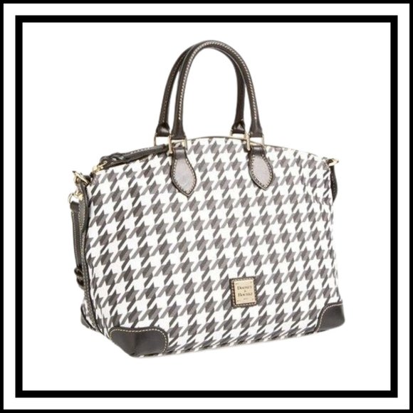 Dooney & Bourke Handbags - Dooney & Bourke Houndstooth Satchel Handbag